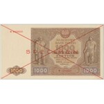 SPECIMEN 1.000 złotych 1946 - N - PMG 63