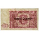 SPECIMEN 1 złoty 1946 - PMG 58