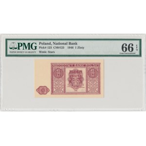 1 złoty 1946 - PMG 66 EPQ