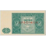 SPECIMEN 2 złote 1946 - PMG 63