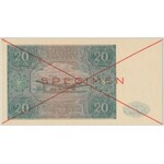 SPECIMEN 20 złotych 1946 - A - PMG 66 EPQ