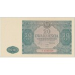 20 złotych 1946 - D - duża litera - PMG 66 EPQ