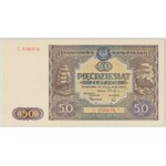 50 złotych 1946 - L - duża litera - PMG 66 EPQ