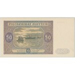 50 złotych 1946 - L - duża litera - PMG 66 EPQ