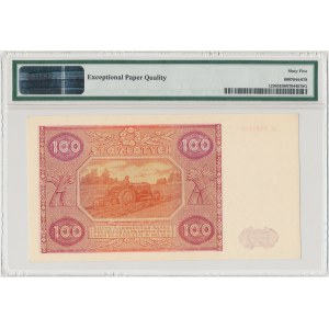 100 złotych 1946 - K - mała litera - PMG 65 EPQ