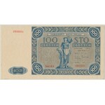 NIEOBIEGOWE 100 złotych 1948 według wzoru 100 złotych 1947 - PMG 63