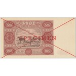 SPECIMEN 100 złotych 1947 - Ser.A - PMG 64