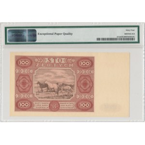 100 złotych 1947 - Ser.B - mała litera - PMG 64 EPQ