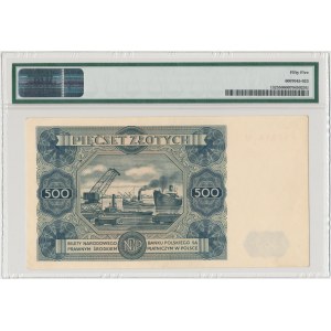 500 złotych 1947 - U - PMG 55