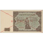 SPECIMEN 1.000 złotych 1947 - Ser.A - PMG 64