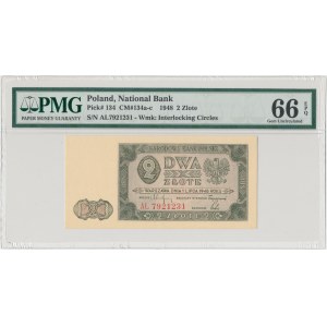 2 złote 1948 - AŁ - PMG 66 EPQ