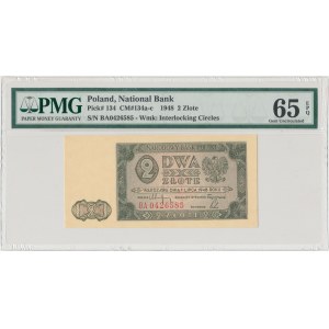 2 złote 1948 - BA - PMG 65 EPQ