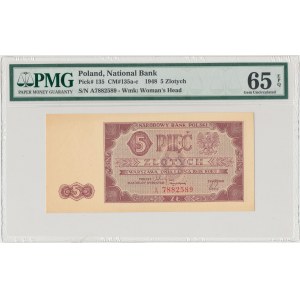 5 złotych 1948 - A - PMG 65 EPQ