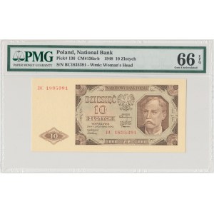 10 złotych 1948 - BC - PMG 66 EPQ