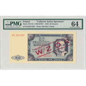 WZÓR kolekcjonerski 20 złotych 1948 - KE - PMG 64
