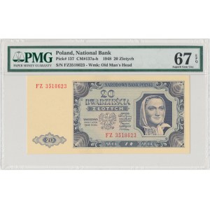 20 złotych 1948 - FZ - PMG 67 EPQ