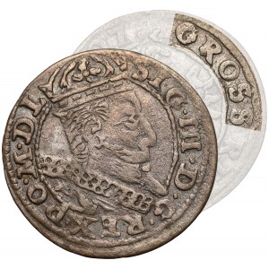 Zygmunt III Waza, Grosz Kraków 1607 - GROSS (R6)