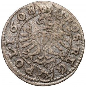 Zygmunt III Waza, Grosz Kraków 1608 - rozety z kul 