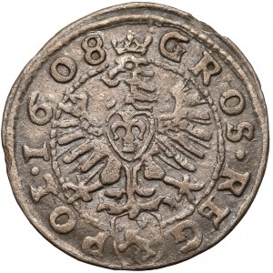 Zygmunt III Waza, Grosz Kraków 1608 - łezki
