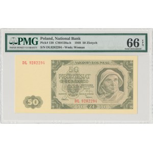 50 złotych 1948 - DL - PMG 66 EPQ