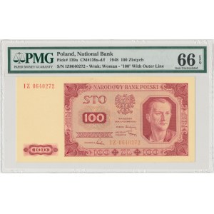 100 złotych 1948 - IZ - PMG 66 EPQ
