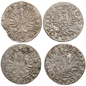 Zygmunt III Waza, Grosze Bydgoszcz 1623-1627, zestaw (4szt)