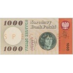 SPECIMEN 1.000 złotych 1965 - A - z nadrukami - PMG 64