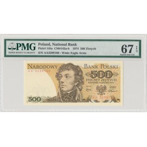 500 złotych 1974 - AA - PMG 67 EPQ