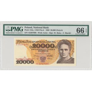 20.000 złotych 1989 - A - PMG 66 EPQ