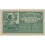 Kowno 1.000 marek 1918 - numeracja 6-cyfrowa - PMG 64 EPQ