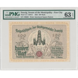 Gdańsk 100 marek 1922 - PMG 63 EPQ