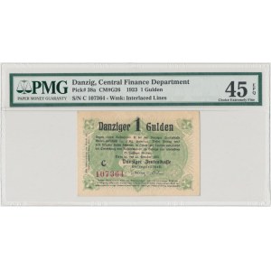Gdańsk 1 gulden 1923 - październik - PMG 45 EPQ