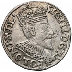 Zygmunt III Waza, Trojak Olkusz 1595 - ruszt pod popier. (R4)