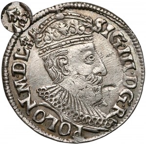 Zygmunt III Waza, Trojak Olkusz 1595 - ruszt w otoku