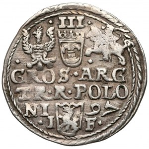 Zygmunt III Waza, Trojak Olkusz 1597 - POLONI