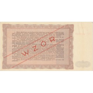 WZÓR Bilet Skarbowy Emisja III - 50.000 złotych 1947
