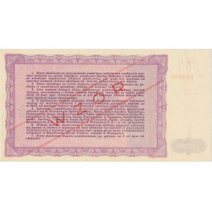 WZÓR Bilet Skarbowy Emisja III - 100.000 złotych 1947