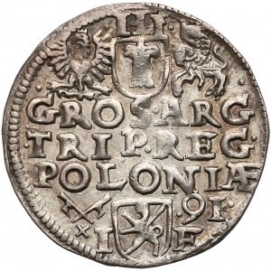 Zygmunt III Waza, Trojak Poznań 1591 - POLONIÆ