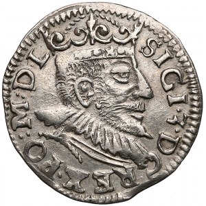 Zygmunt III Waza, Trojak Poznań 1593 - wydłużona twarz