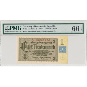 Deutschland, KUPONAUSGABEN, 1 Mark 1948 - PMG 66 EPQ