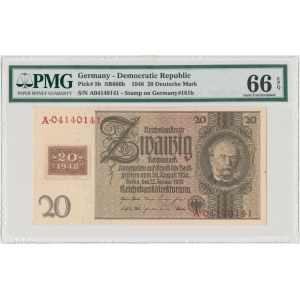 Deutschland, 20 Deutsche Mark 1948 - PMG 66 EPQ