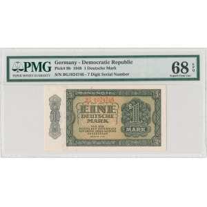 Niemcy, 1 marka 1948 - numeracja 7-cyfrowa - PMG 68 EPQ