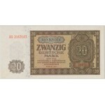 Niemcy, 20 marek 1948 - numeracja 7-cyfrowa - PMG 65 EPQ