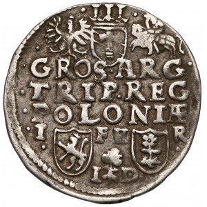 Zygmunt III Waza, Trojak Poznań 1596 ID - 96 na awersie