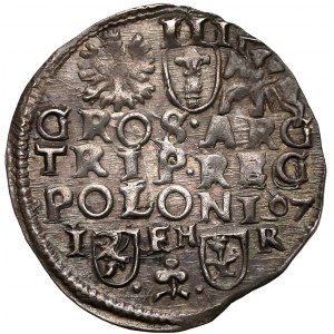 Zygmunt III Waza, Trojak Poznań 1597 - data w wierszu