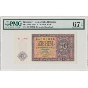 Deutschland, 10 Deutsche Mark 1955 - PMG 67 EPQ