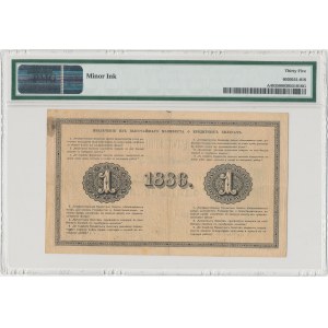 Russia, 1 Ruble 1886 - PMG 35