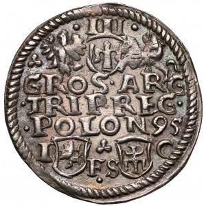 Zygmunt III Waza, Trojak Bydgoszcz 1595 - trójlistek