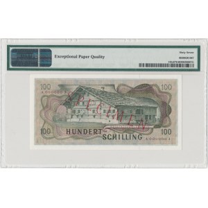 Österreich, MUSTER / SPECIMEN 100 Schilling 1969 - PMG 67 EPQ