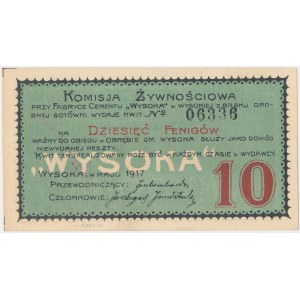 Wysoka, 10 fenigów 1917